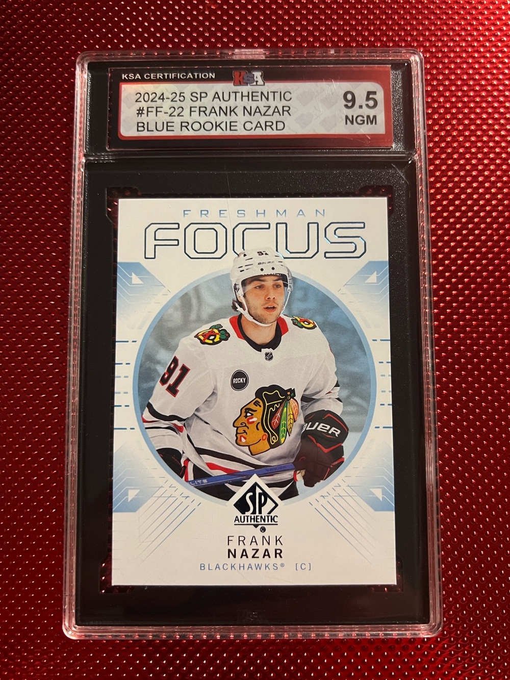 Frank Nazar Freshman Focus Rookie Card